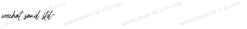 wechat sand std字体转换